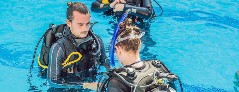 Divers On a Training